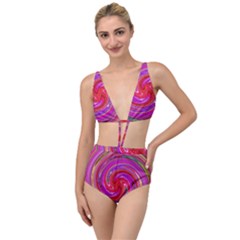 Abstract Art Abstract Background Tied Up Two Piece Swimsuit by Wegoenart