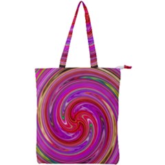 Abstract Art Abstract Background Double Zip Up Tote Bag