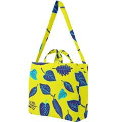 Leaves Pattern Picture Detail Square Shoulder Tote Bag by Wegoenart