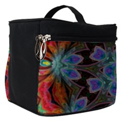 Abstract Art Blue Orange Make Up Travel Bag (small)