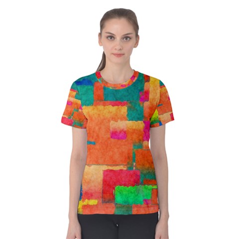 Pattern Texture Background Color Women s Cotton Tee by Wegoenart