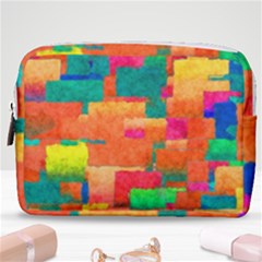 Pattern Texture Background Color Make Up Pouch (medium)