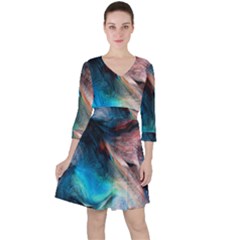 Background Art Abstract Watercolor Ruffle Dress by Wegoenart