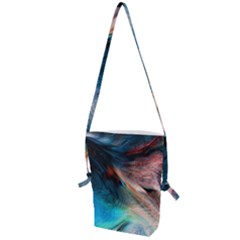 Background Art Abstract Watercolor Folding Shoulder Bag by Wegoenart