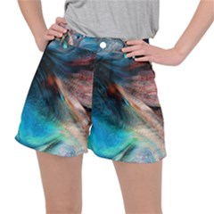 Background Art Abstract Watercolor Stretch Ripstop Shorts by Wegoenart