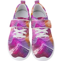 Background Art Abstract Watercolor Men s Velcro Strap Shoes