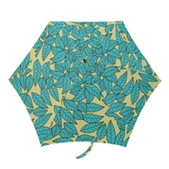 Leaves Dried Leaves Stamping Mini Folding Umbrellas by Wegoenart