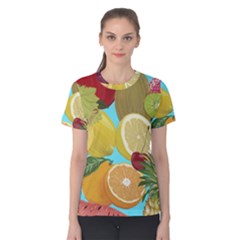 Fruit Picture Drawing Illustration Women s Cotton Tee