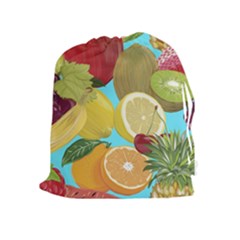 Fruit Picture Drawing Illustration Drawstring Pouch (xl) by Wegoenart