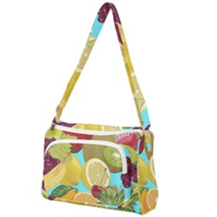 Fruit Picture Drawing Illustration Front Pocket Crossbody Bag