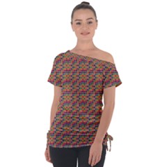 Colorful Background Colorful Backdrop Tie-up Tee