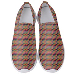 Colorful Background Colorful Backdrop Men s Slip On Sneakers