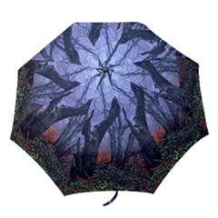 Beeches Autumn Foliage Forest Tree Folding Umbrellas by Wegoenart