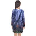 Beeches Autumn Foliage Forest Tree Long Sleeve Chiffon Shift Dress  View2