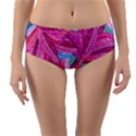 Leaves Tropical Reason Stamping Reversible Mid-Waist Bikini Bottoms View1