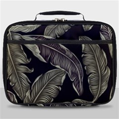 Jungle Leaves Tropical Pattern Full Print Lunch Bag by Wegoenart