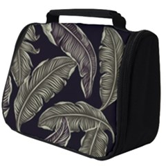 Jungle Leaves Tropical Pattern Full Print Travel Pouch (big)