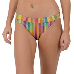 Pattern Background Colorful Abstract Band Bikini Bottom