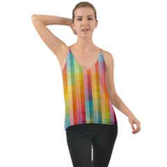 Pattern Background Colorful Abstract Chiffon Cami