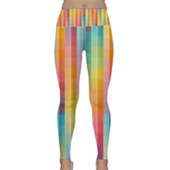 Pattern Background Colorful Abstract Lightweight Velour Classic Yoga Leggings