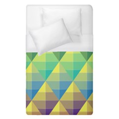 Background Colorful Geometric Duvet Cover (single Size) by Wegoenart