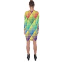 Background Colorful Geometric Asymmetric Cut-Out Shift Dress View2