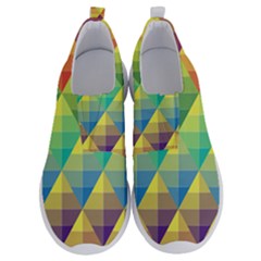 Background Colorful Geometric No Lace Lightweight Shoes