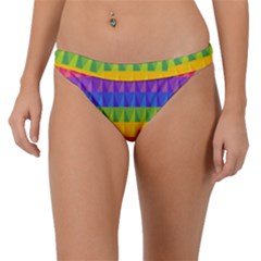 Abstract Pattern Background Band Bikini Bottom