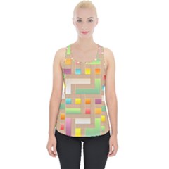 Abstract Background Colorful Piece Up Tank Top by Wegoenart