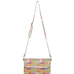 Abstract Background Colorful Mini Crossbody Handbag