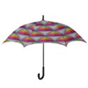 Trianggle Background Colorful Triangle Hook Handle Umbrellas (Medium) View3