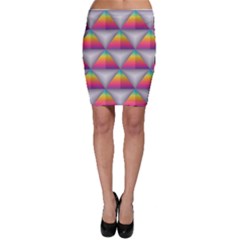 Trianggle Background Colorful Triangle Bodycon Skirt by Wegoenart