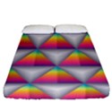 Trianggle Background Colorful Triangle Fitted Sheet (California King Size) View1