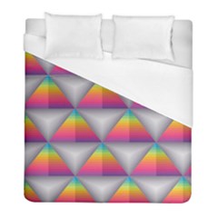 Trianggle Background Colorful Triangle Duvet Cover (full/ Double Size) by Wegoenart