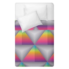 Trianggle Background Colorful Triangle Duvet Cover Double Side (single Size) by Wegoenart