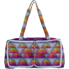 Trianggle Background Colorful Triangle Multi Function Bag by Wegoenart