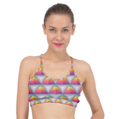 Trianggle Background Colorful Triangle Basic Training Sports Bra by Wegoenart