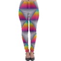 Trianggle Background Colorful Triangle Lightweight Velour Leggings View1