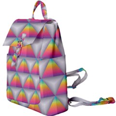 Trianggle Background Colorful Triangle Buckle Everyday Backpack by Wegoenart