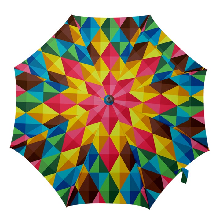 Background Colorful Abstract Hook Handle Umbrellas (Large)