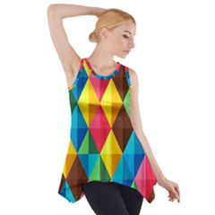 Background Colorful Abstract Side Drop Tank Tunic by Wegoenart