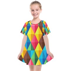 Background Colorful Abstract Kids  Smock Dress