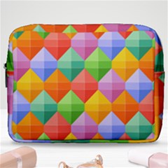 Colorful Geometric Make Up Pouch (large)