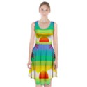 Seaside Sunrise Colorful Ocean Sea Racerback Midi Dress View1