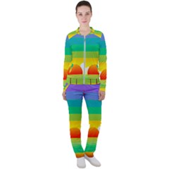 Seaside Sunrise Colorful Ocean Sea Casual Jacket And Pants Set by Wegoenart