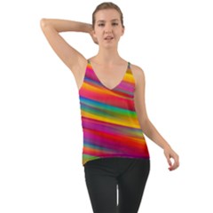 Colorful Background Chiffon Cami