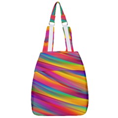 Colorful Background Center Zip Backpack