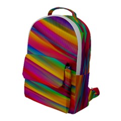 Colorful Background Flap Pocket Backpack (large)