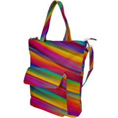 Colorful Background Shoulder Tote Bag by Wegoenart