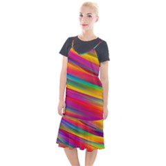 Colorful Background Camis Fishtail Dress